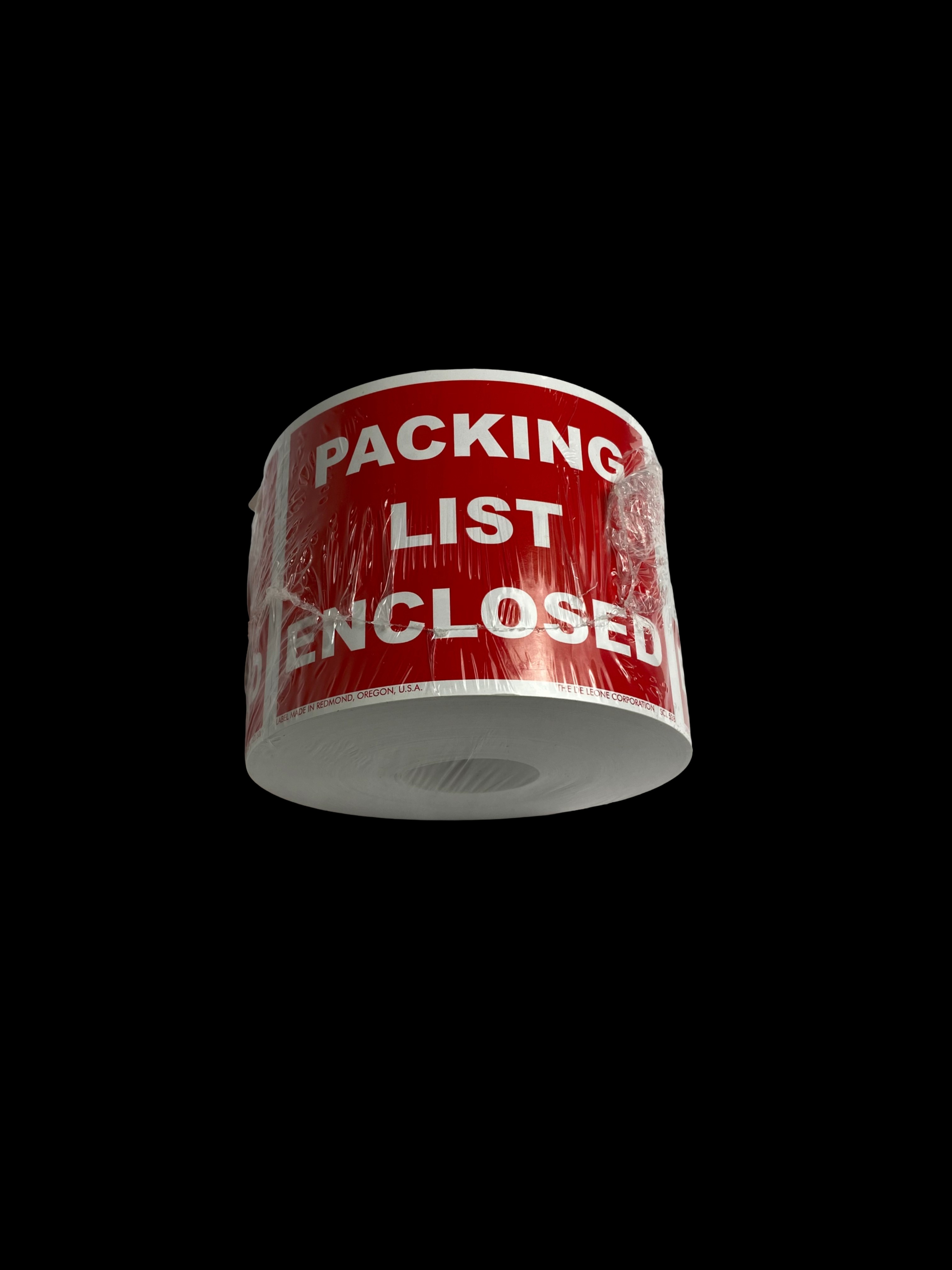 "Packing List Enclosed" Label